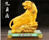 crystal base alluvial gold tiger classic tiger animal recruitment cr ornaments for room craft decoration home statues sculpture