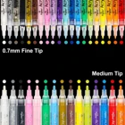 Маркеры для акриловых красок, ручки для акриловых красок для покраски камней, холста, дерева, керамики, стекла, очень тонкие маркеры для акриловых красок