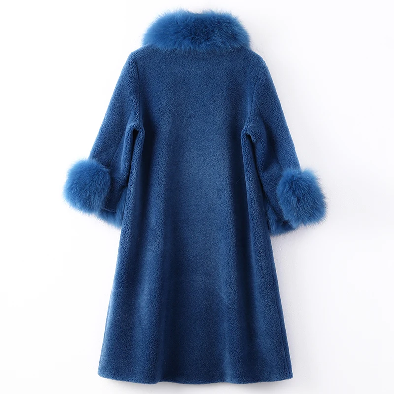 2019 женская теплая длинная верхняя одежда гранулированная бархатная меховая