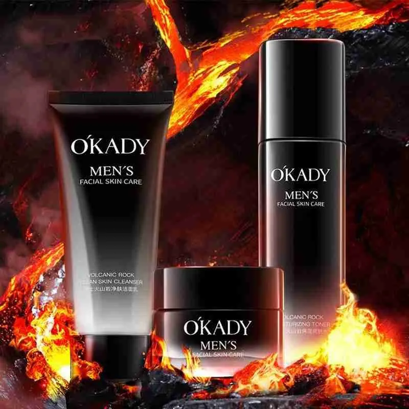 

3pcs/set Skin Care Set Men's Skin Care Products Oil Control Moisturizing Whitening Mens Skin Care Set Hot Sale Mens Gift