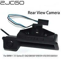 zjcgo ccd car rear view reverse back up parking trunk handle camera for bmw 1 3 5 series e1 e82 e88 e87 e90 e91 e92 e93 e60 e61