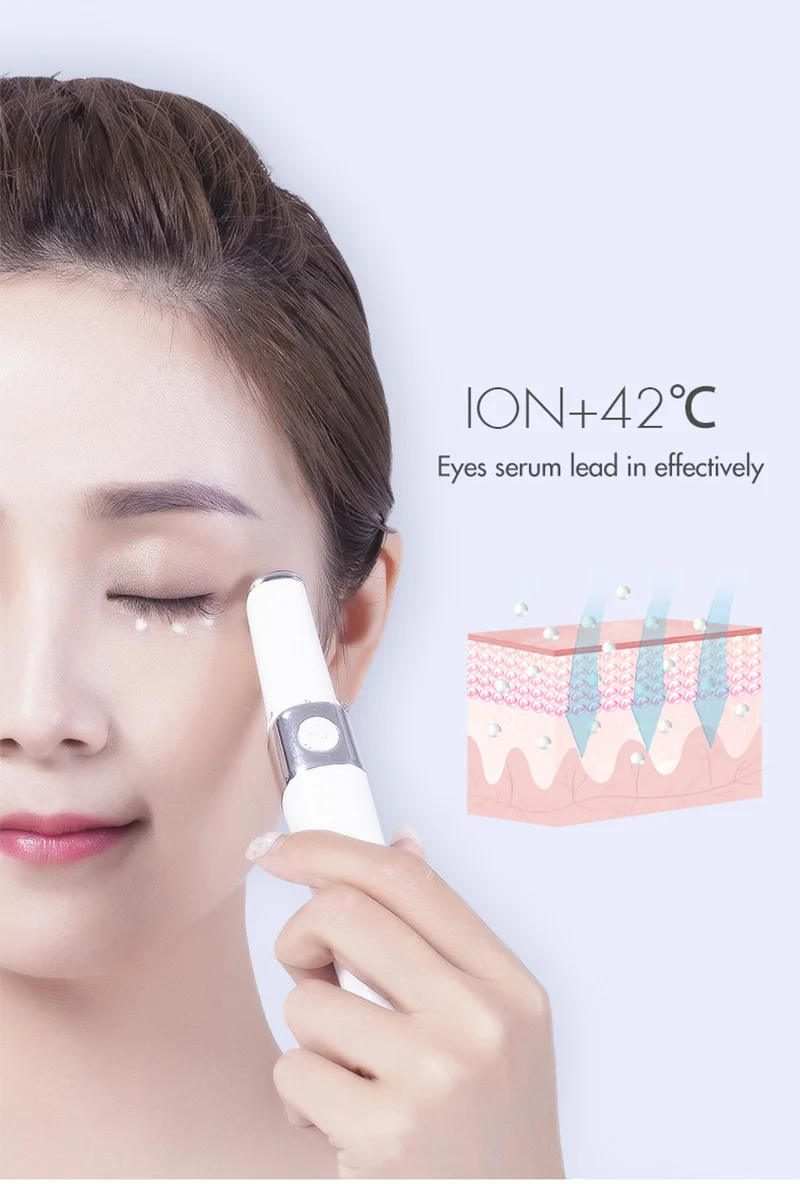 Nanotime Eyemagic beauty, ручка против морщин, мини устройство для массажа глаз, электрическая вибрация лица, волшебная палочка для ухода за кожей, инструмент для красоты
