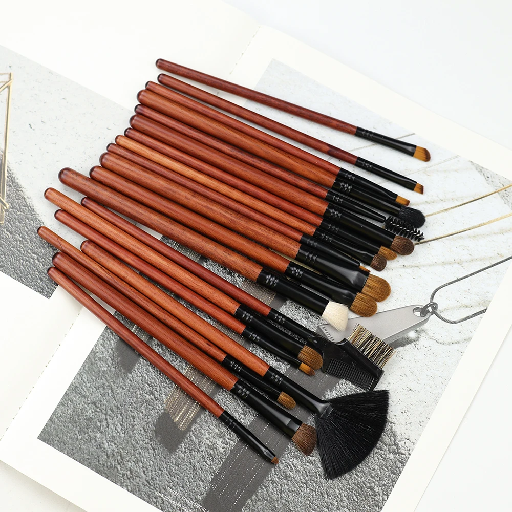 Набор кистей для макияжа из козьего синтетического волоса профессиональная