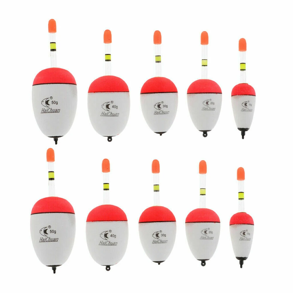 

2 Pcs 10-100g Vertical Buoys Luminous Floating Sea Rock Fishing Belly Floats EVA Foam Fishing Float Terminal Tackle Accessories
