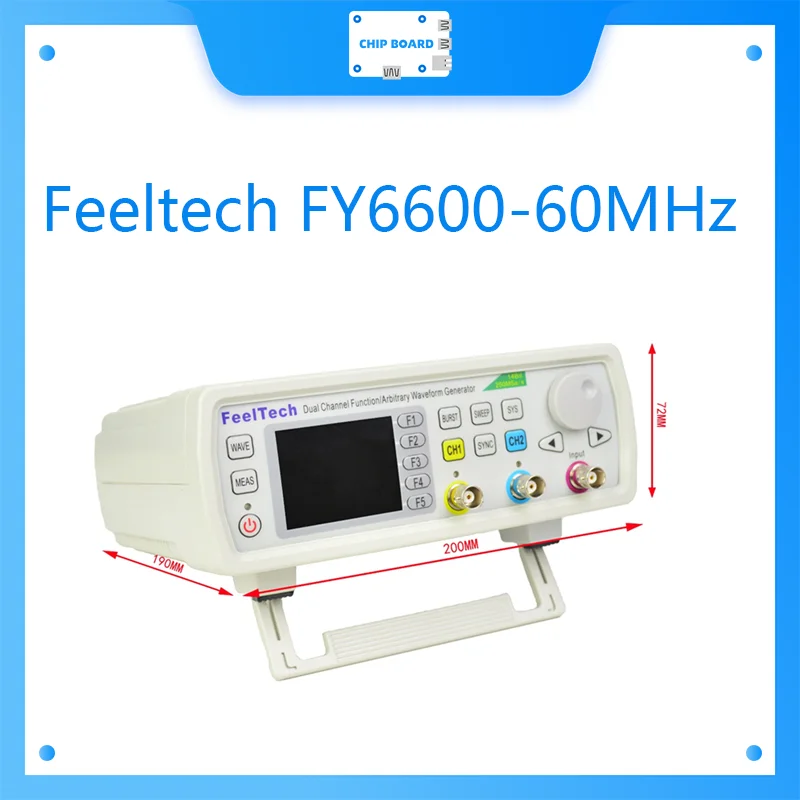 Feeltech FY6600 60MHz высокоточное цифровое управление двухканальная Функция DDS/генератор