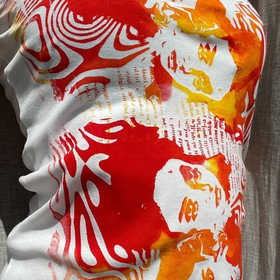 

Женские топы BoozRey 2021, футболки с коротким рукавом, женские летние облегающие готические пуловеры без рукавов с круглым вырезом и принтом Ава...