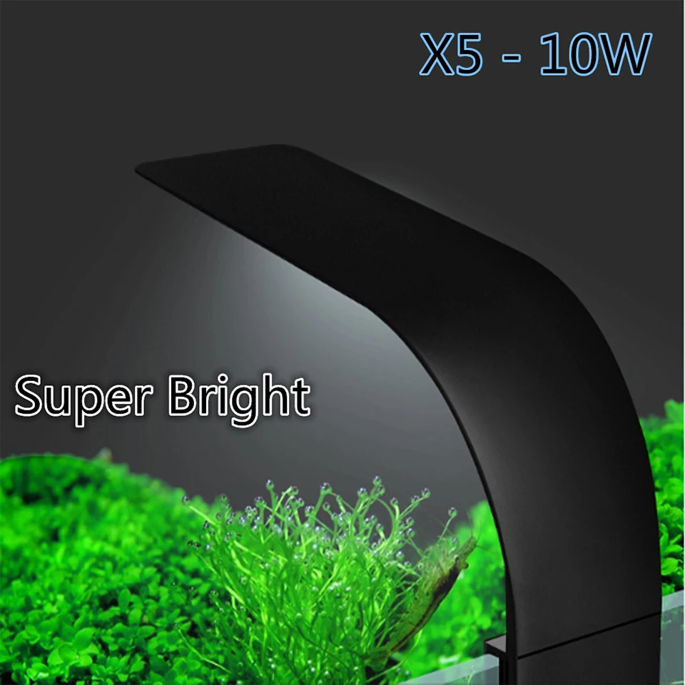 Super Brightness 10W LED Aquarium Lighting Clip on Fish Tank 2 Head Plant Grow Lamp for Aquatic Pet Led|Светильники| |
