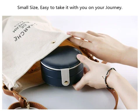 Портативная двухслойная шкатулка для украшений принцессы|Органайзеры