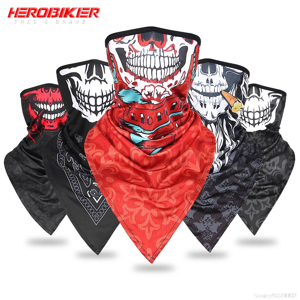 

Motorcycle Face Mask Motorcycle Face Shield Balaclava Breathable Multifunctional Moto Half Mask Quick Drying Motor Sjaal Anti-UV