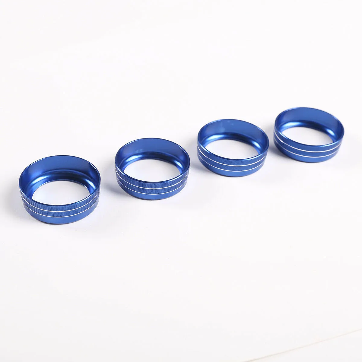 

Blue Knobs CD Button Ring Cover For Toyota Tacoma Switch 2016-2020 Alloy