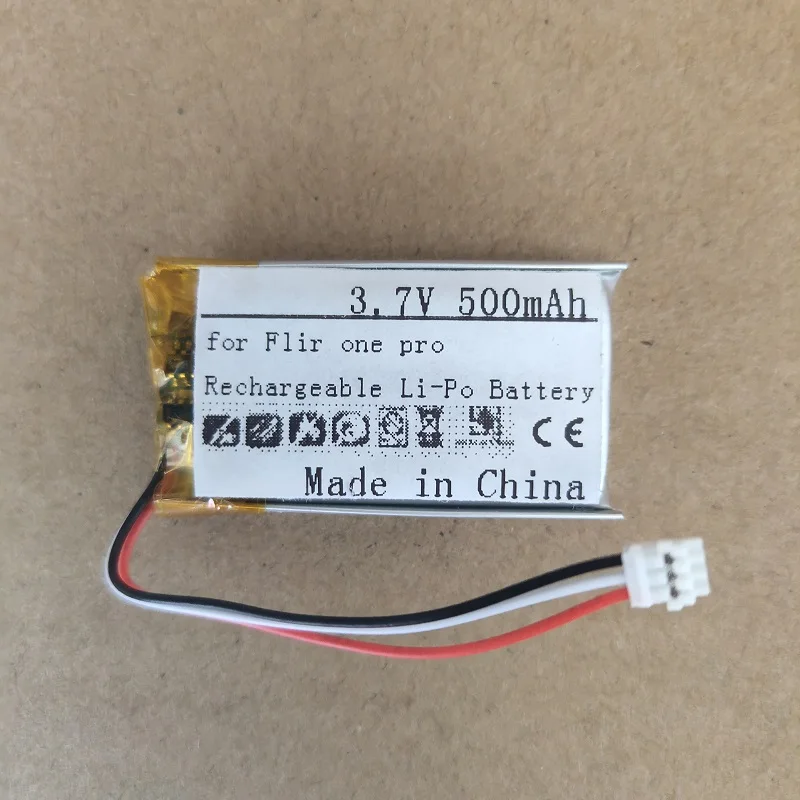 

New Battery for Flir one pro Gen 1 3 Thermal Imaging Camera Li-Po Polymer Rechargeable Pack Replacement 3.7V 500mAh