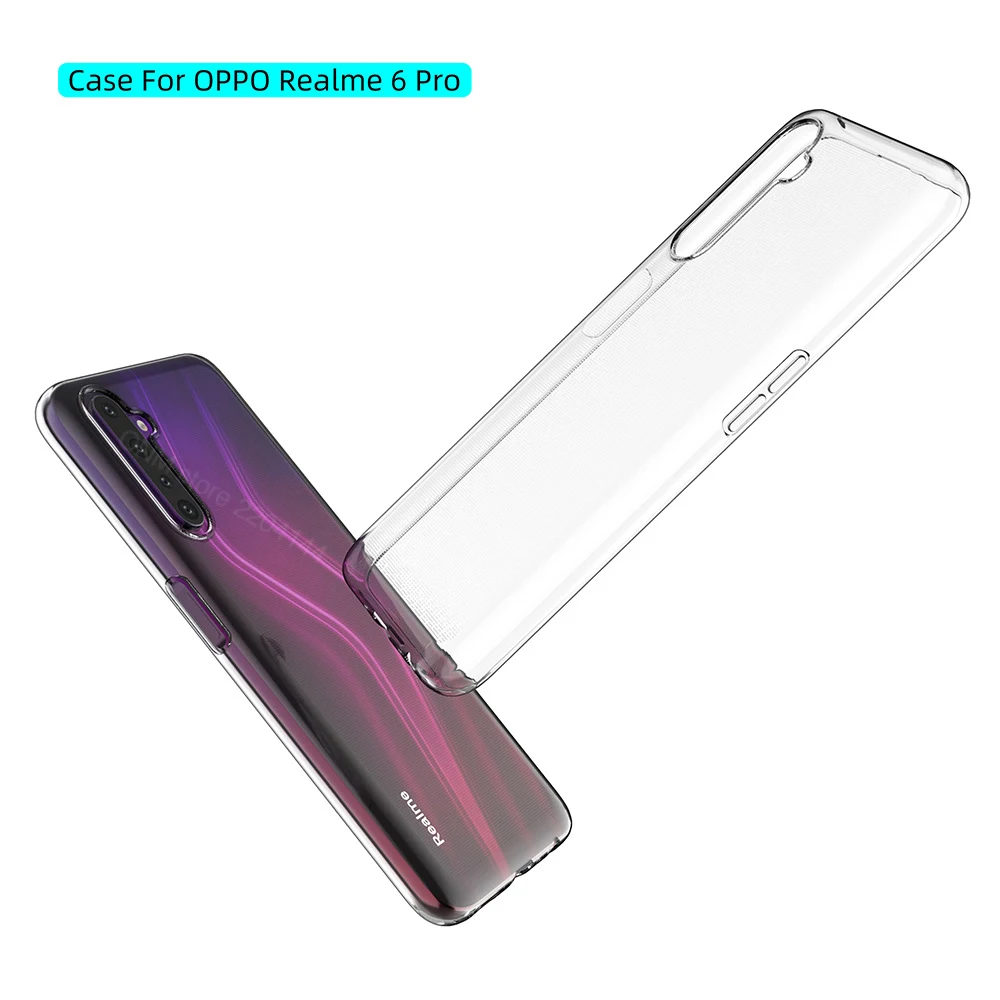 

Case For OPPO Realme 6 Pro 6i TPU Silicon Clear Fitted Bumper Soft Case for Realme 6 Pro 6i Transparent Back Cover