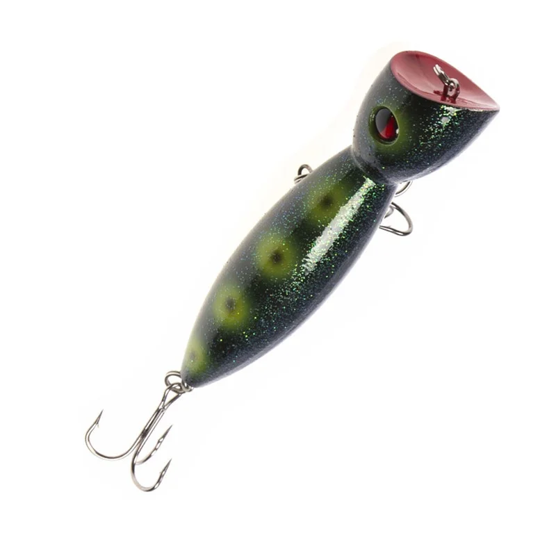 Портативная лучшая жесткая приманка 18 см 80 г большая Поппер 3D для глаз похожая на