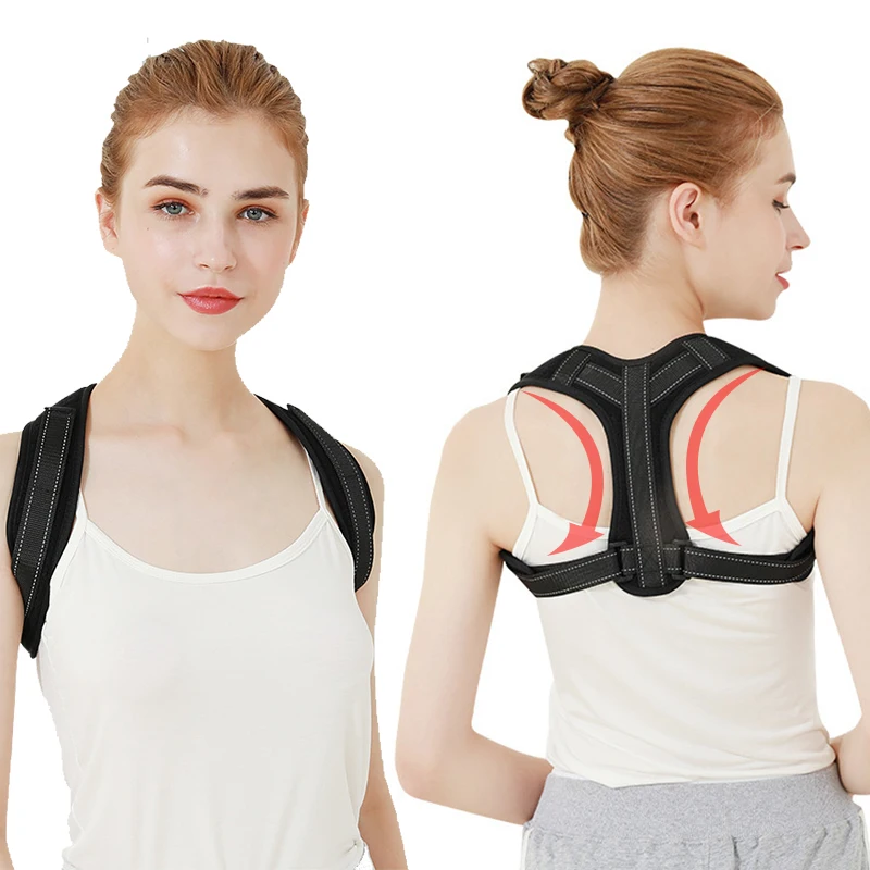Adjustable Back Posture Corrector Brace Support Belt Back Spine Lumbar Shoulder Corrector for Adults Corrector De Postura