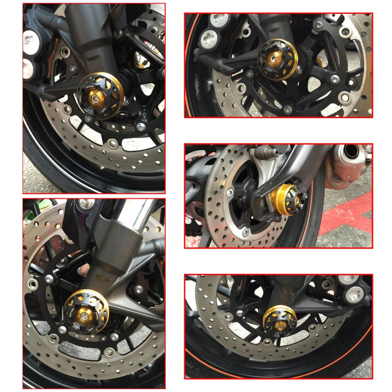 

Front Axle sliders Fork wheel protection Crash pad kit For TRIUMPH Bonneville T100/T120 2016 2017 2018 2019 2020