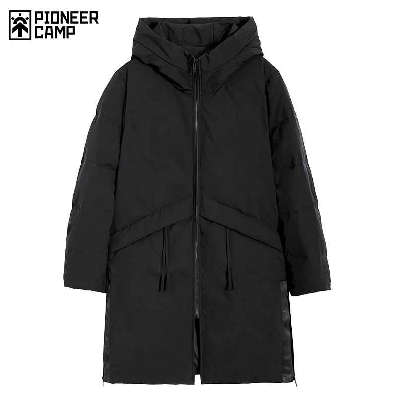 

Pioneer Camp long winter down jacket for men brand clothing fashion 90% duck down coat male top quality red black AYR801464