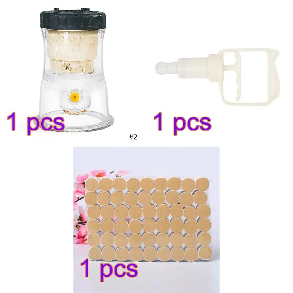 Type02 set Chinese Medicine Moxibustion Acupuncture Points Cupping Burning Moxa Chinese Cupping Heating Therapy Anti-broken Vacuum Can - Цвет: Type02 set