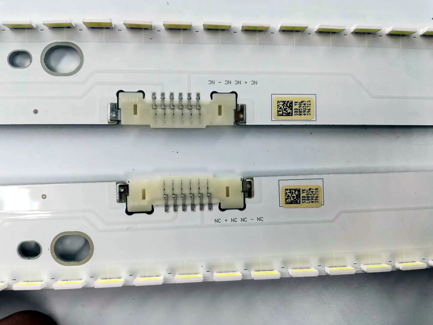 Новая светодиодная лента для подсветки 2 шт. Samsung UE49KU6640 UE49KU6650 BN96-39880A 39882A 39671A 39672A