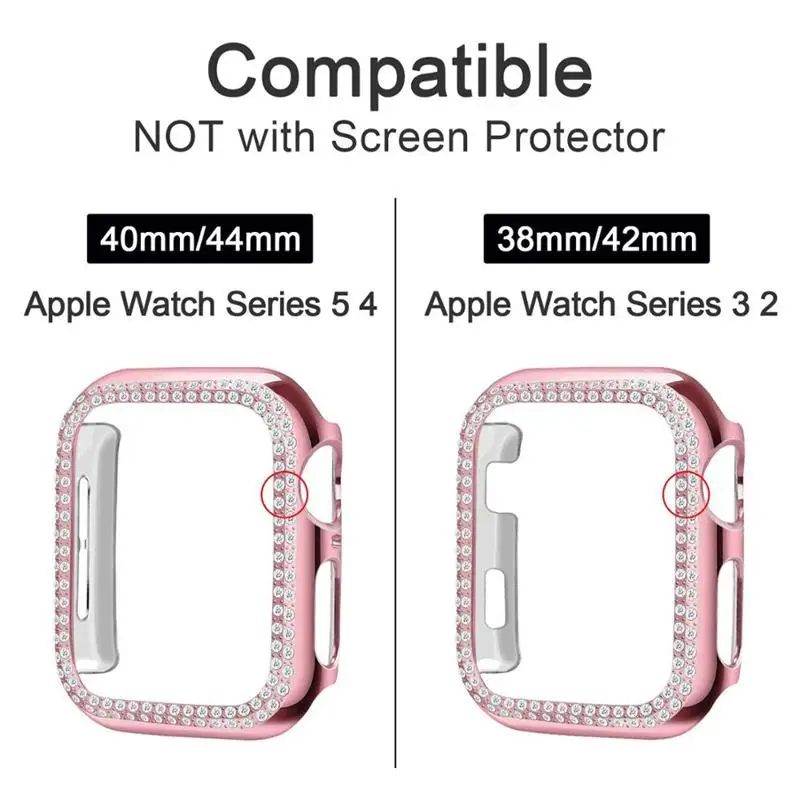 

Case+Strap for apple watch 5 band 44mm 40mm stainless steel pulesira for apple watch 5 4 3 iwatch band 42mm 38mm+diamond case
