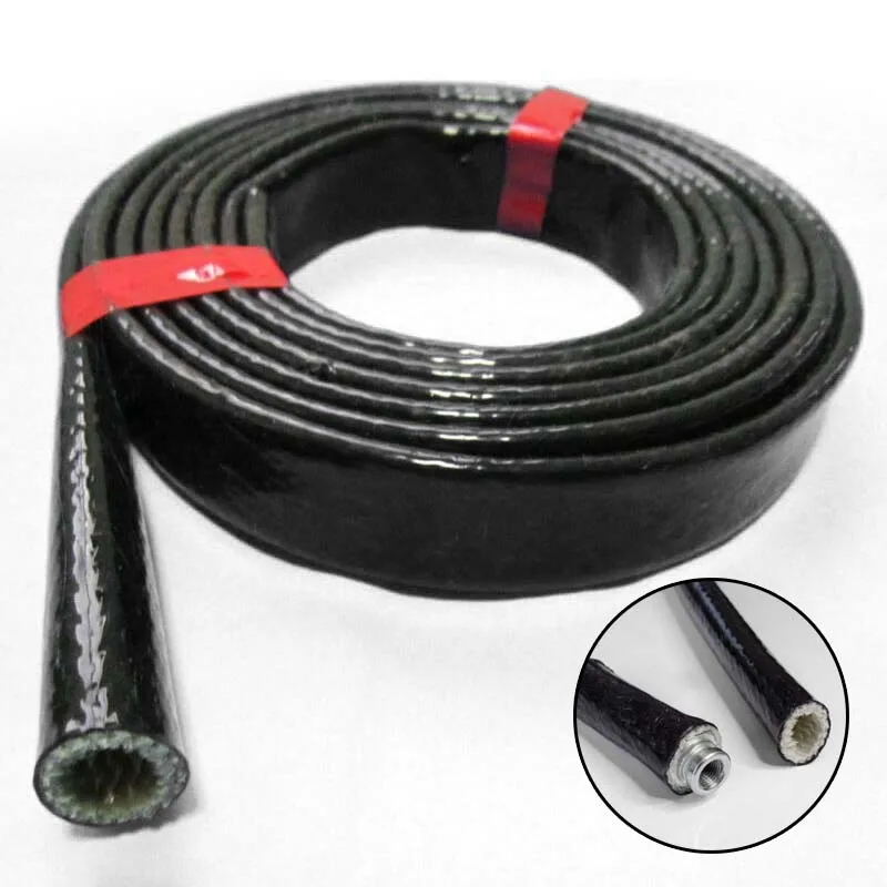 

10mm X 300cm Insulation sleeve 300cm Black Fire Sleeve Heat Shield High Temp Insulation Sleeve Durable High quality