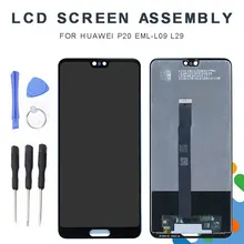 LCD Display+Touch Screen Digitizer Assembly Replacement Mobile Phone Touch Panel Parts Fits For Huawei P20 EML-L09 L29 LCD