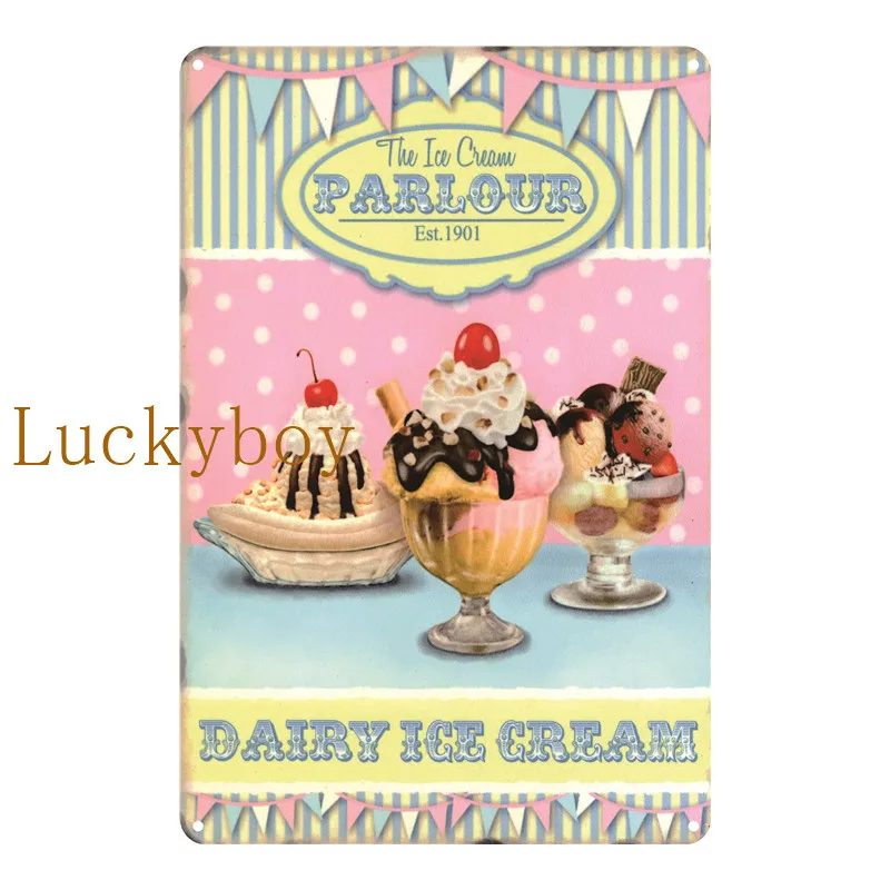 

Cupcake Donuts Hotdogs Metal Plate Tin Sign Plaque Metal Vintage Decor Metal Sign Poster Home Bar Pub Cafe Decor