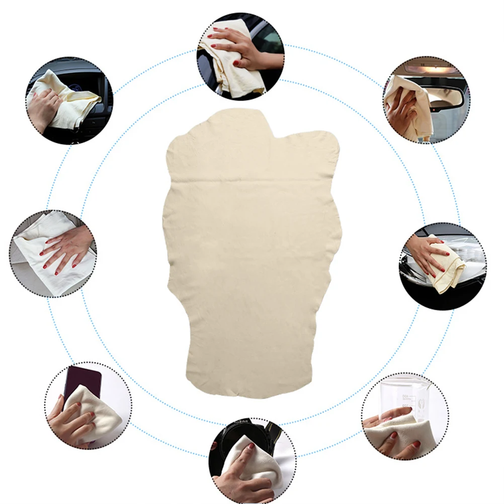 Супер абсорбирующее полотенце для мытья автомобиля натуральная замша ткань