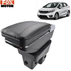 Для Honda Fit Jazz 2014-2017 подлокотник вращающийся 2015 2016 центральная консоль коробка для хранения подлокотник