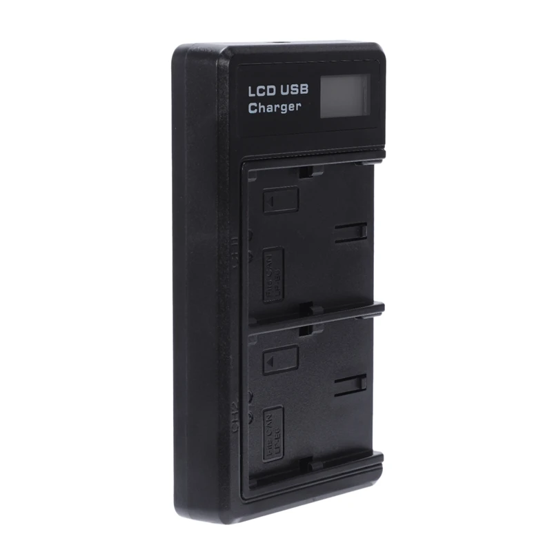2 шт. Lp-E6 батарея и двойное зарядное устройство с Usb светодиодным дисплеем для Canon