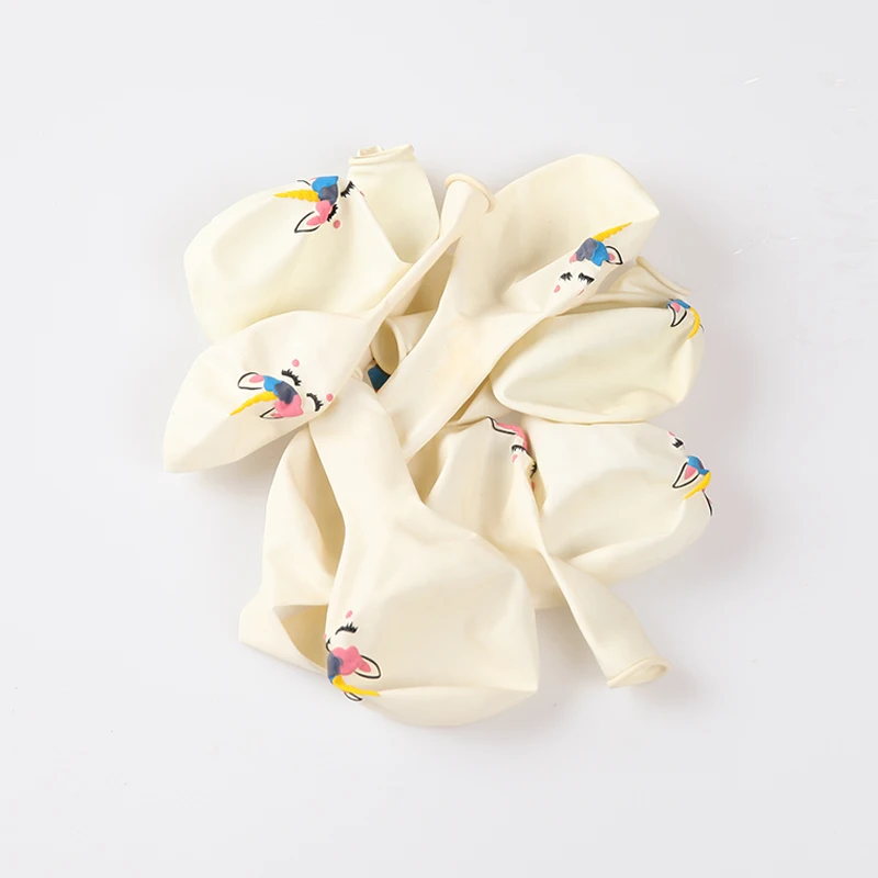 10 шт./лот латексные воздушные шары в виде единорога на день рождения украшение