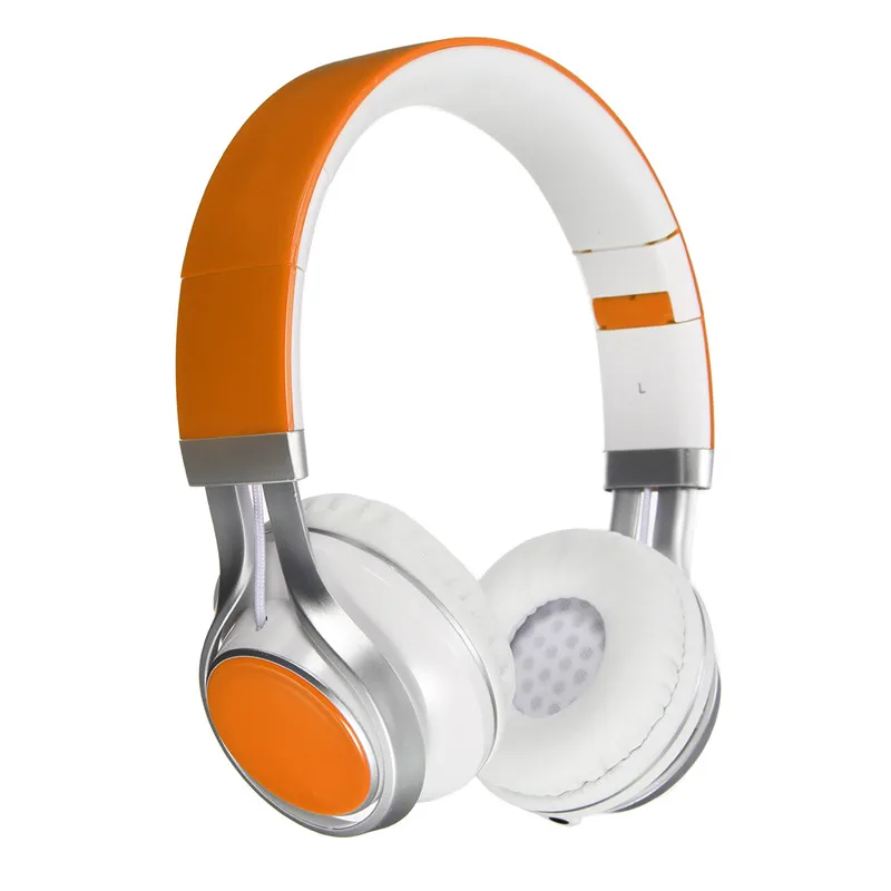 orange HiFi игровые наушники EP16 3,5 мм Проводные Складные стерео наушники над ухом большие наушники для телефона мальчик подарок музыка гарнитура наушники - Цвет: orange