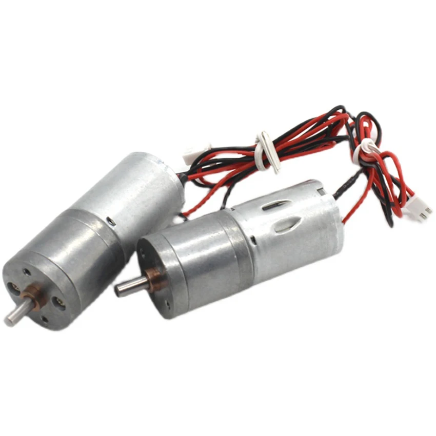 

370 DC Geared Motor DC12V, 7rpm, High Torque Slow Speed DC Electric Motor Metal Gear with Cable and Plug Connector for DIY Toys