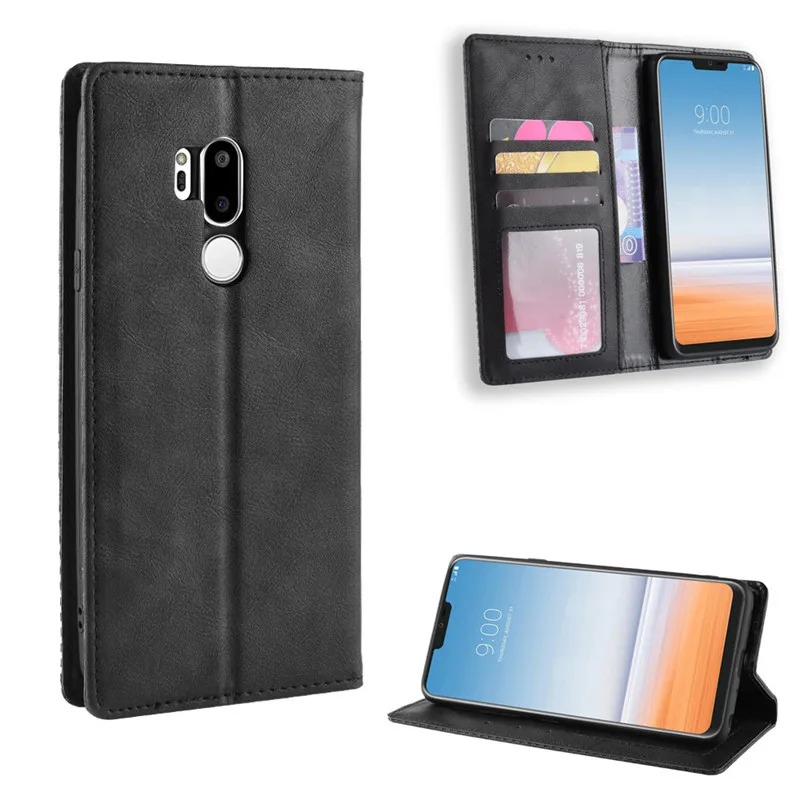 Защитный флип чехол для LG G7 тонкий бумажник G 7 ThinQ G710 LGG7|Бамперы| |