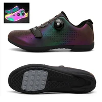 professional outdoor cycling shoes mtb breathable non locking racing road bike shoes men sneakers non slip cycling bicycle shoes