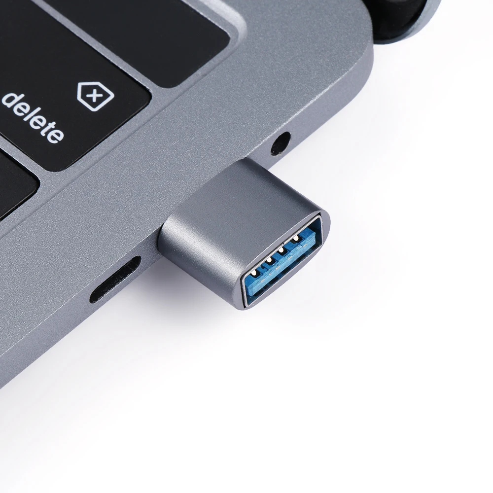 Металлический USB-C 3,1 type C к USB 3,0 адаптер конвертера OTG для смартфонов Android type C OTG адаптер 18*18*9 мм
