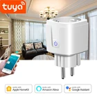 Беспроводной умный Wi-Fi адаптер Apple Homekit Tuya приложение Голосовое управление розетка питания таймер работа с AlexaGoogle Home