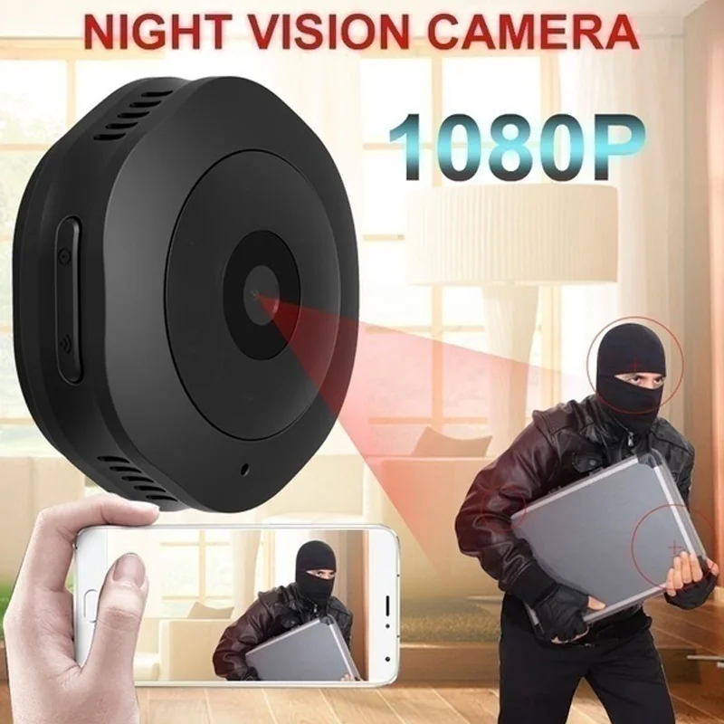 

Беспроводная мини Wi-Fi камера для домашнего видеонаблюдения, 1080P