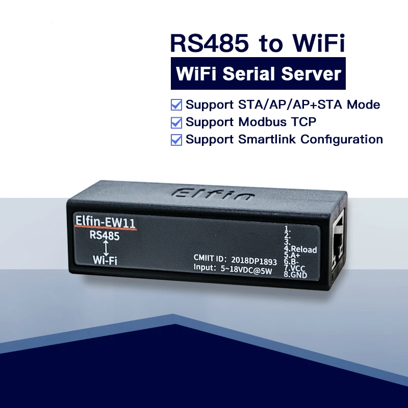 CE FCC самый маленький Elfin EW11/Elfin EW11 0 беспроводные сетевые устройства Modbus TPC IP