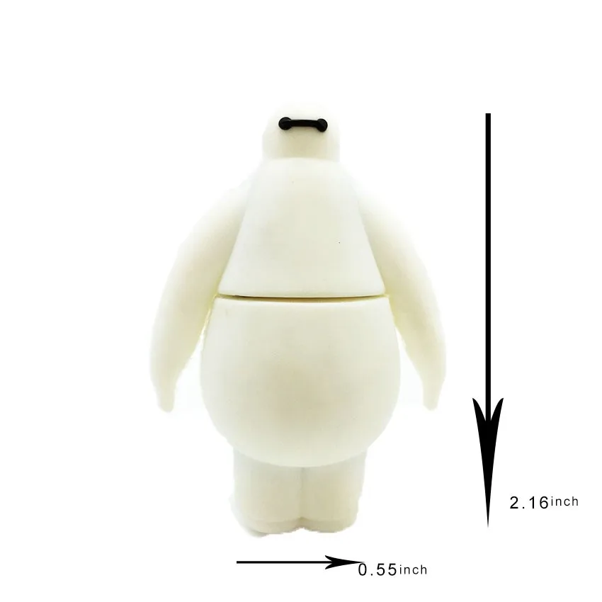 

USB Flash Drive Pen Drive 4G 8GB 16GB 32GB 64GB 128GB Flash Memory Pendrive Stick Pendrive Cute Big Hero Big White USB Flash