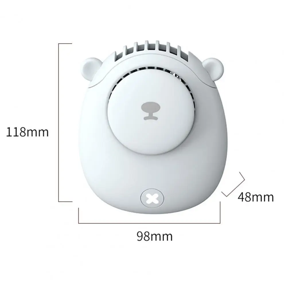 

Summer bear hanging neck fan outdoor portable handheld USB fan