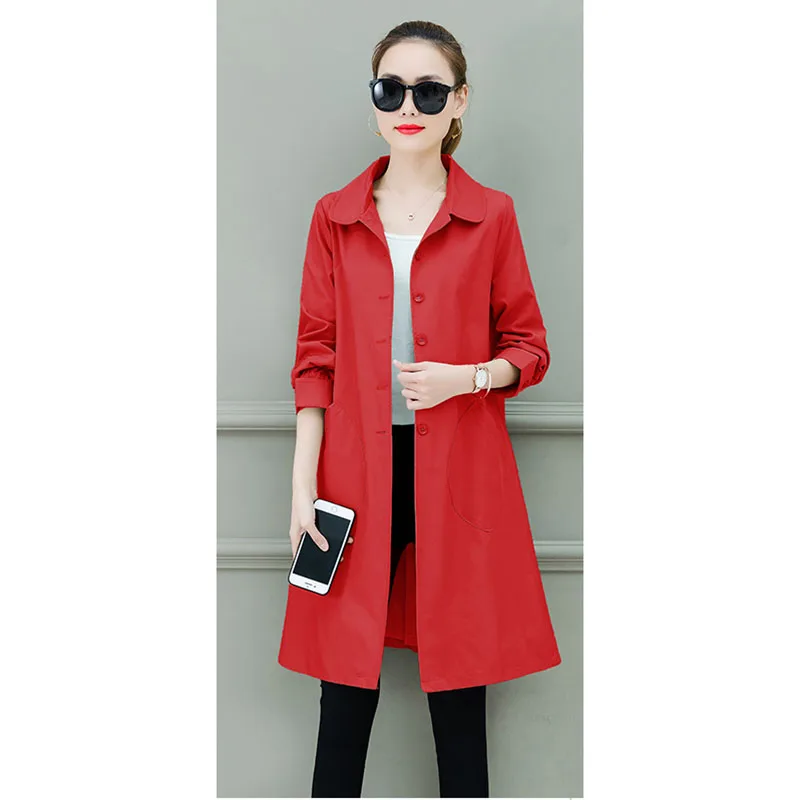 Женская Длинная ветровка тонкая куртка для мужчин и женщин новинка весны осени