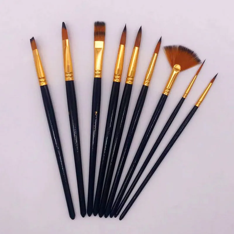 Кисть для рисования акварелью 15 шт. скребок губка-1