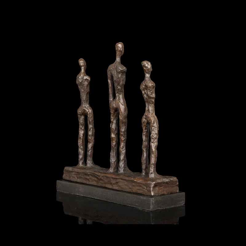 Бронзовая скульптура известного художника Giacometti абстрактная Мужская статуя