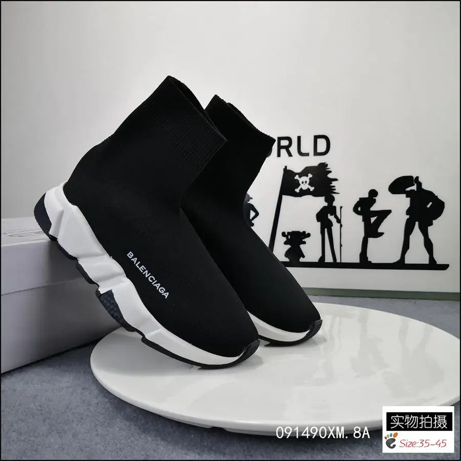 

2021 Balanciaga- Paris Speed Trainers Knit Sock Shoe Original Luxury Mens Womens Sneakers Cheap High Top Quality Casual Shoes 00