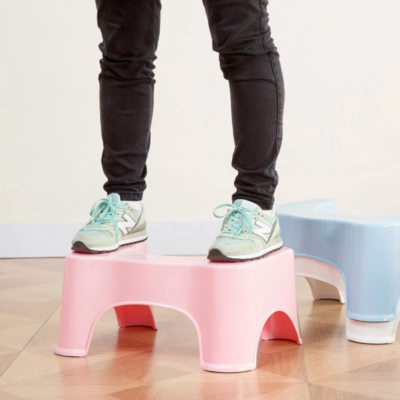 Унитаз сидячий табурет нескользящий для дома ванной комнаты утолщенный