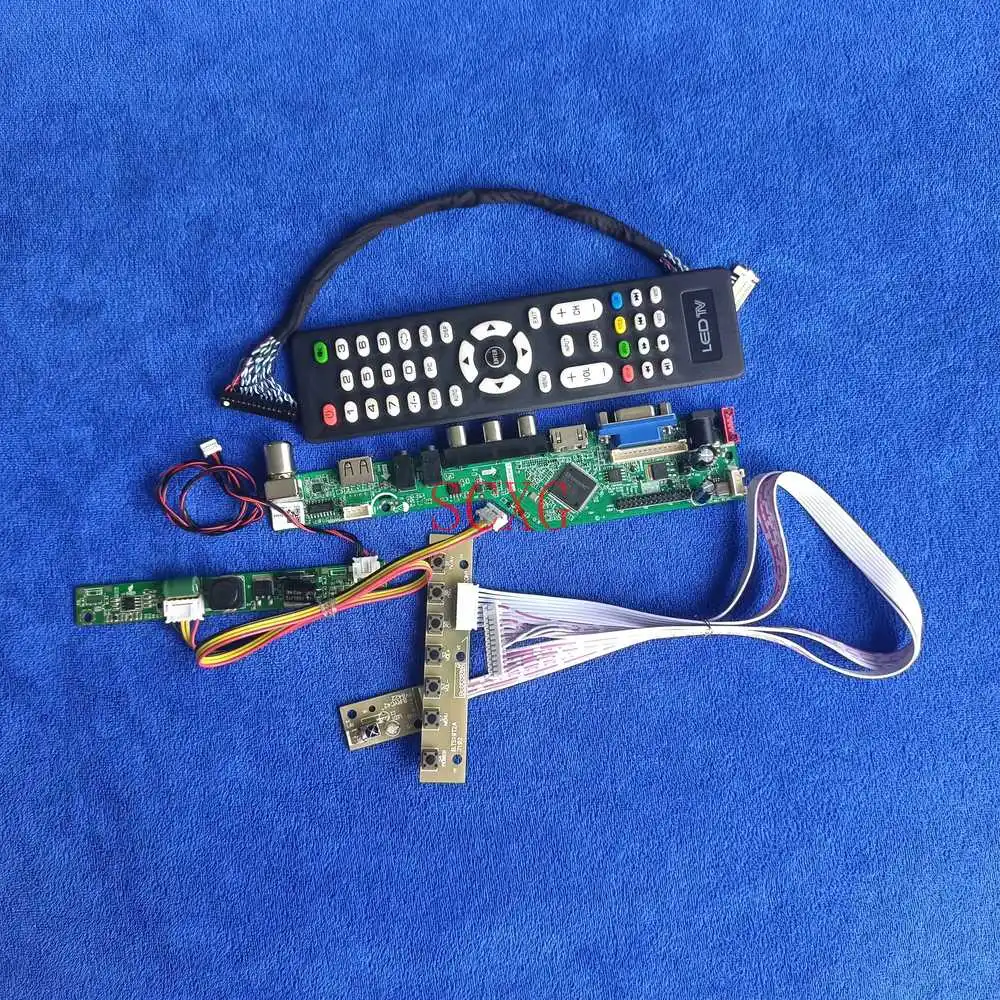 

Analog Signal 1600*900 VGA USB AV HDMI-compatible Fit LTM200KP02/LTM200KT07 LED/LCD Matrix controller board DIY Kit LVDS 30 Pin