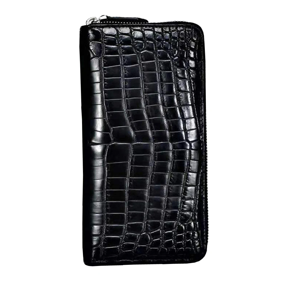Мужской кошелек Cestbeau из натуральной кожи нильского крокодилового живота длинный