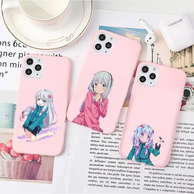 

Izumi Sagiri Japan anime Phone Case Candy Color for iPhone 6 7 8 11 12 s mini pro X XS XR MAX Plus