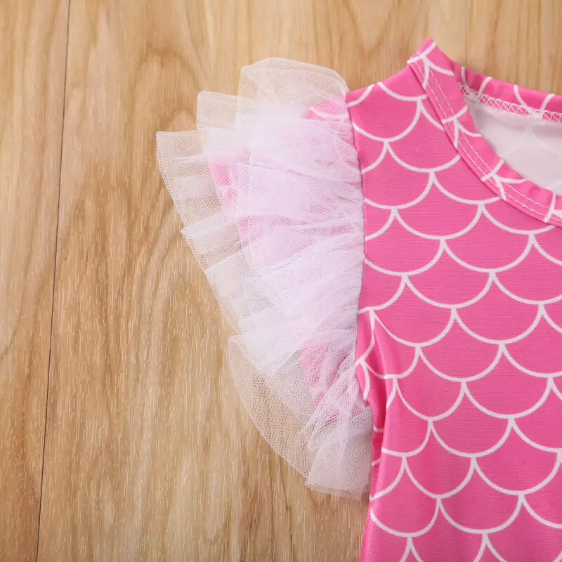 

Pudcoco New Baby Fashion Toddler Baby Girl Ruffle Swimwear Mermaid Swimsuit One-piece Bikini Beachwear