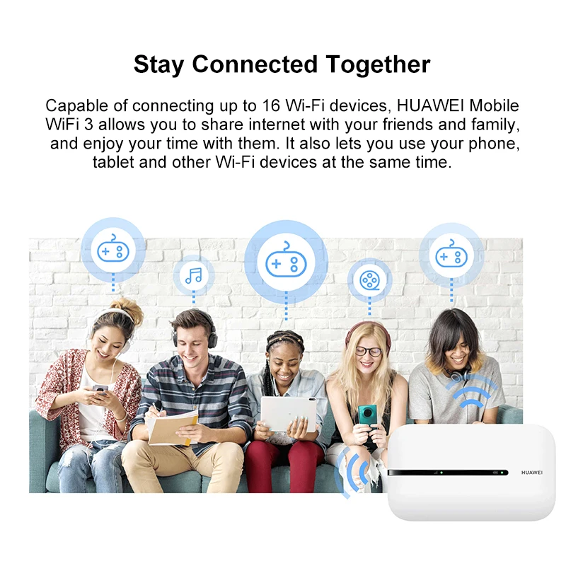 Новинка Мобильный Wi-Fi роутер Huawei 4G 3 интерфейса ретранслятор разблокировка LTE с